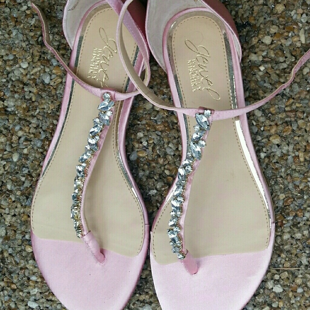 Rhinestone sandals new, never worn